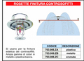 Rosetta da incasso per sprinkler 1\2'' finitura cromata